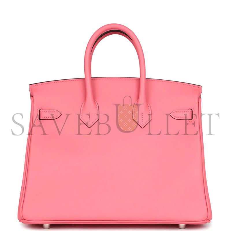 H**me5 birkin 25 rose azalee swift palladium hardware (25*20*13cm)